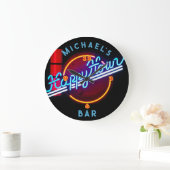 Neon Light BAR, speciaal aangepast SIGN-Man, grote Klok (Huis)