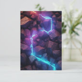 Neon Light Rocks Kaart (Staand voorkant)