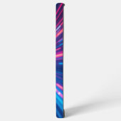 Neon Light Speed futuristische abstracte digitale  Samsung Galaxy Hoesje (Linkerkant)