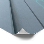 Neon Light Tech Corridor Poster (Hoek)