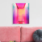 Neon Lighting Hot Pink fotografie Heldere kleuren Canvas Afdruk (Insitu (Woonkamer))
