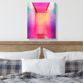 Neon Lighting Hot Pink fotografie Heldere kleuren Canvas Afdruk (Insitu (Slaapkamer))