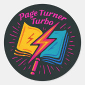 Neon Lightning Book Sticker - Vet en elektrificere (Voorkant)