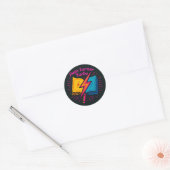 Neon Lightning Book Sticker - Vet en elektrificere (Envelop)