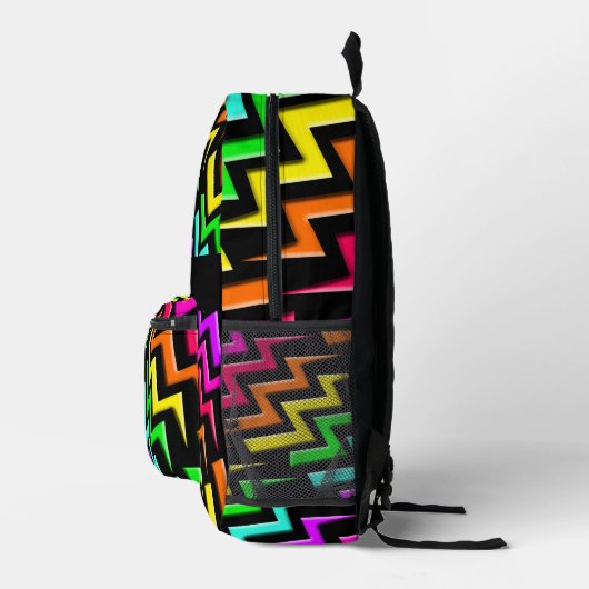 Neon Lightning Express Bedrukte Rugzak (Rechts)