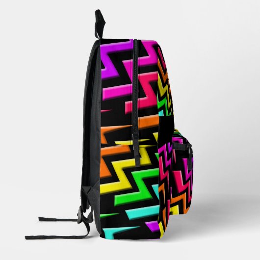 Neon Lightning Express Bedrukte Rugzak (Links)