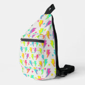 Neon Lightning Star Y2K Patroon Sling Bag (Rechterhoek)
