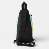 Neon Lightning Star Y2K Patroon Sling Bag (Achterkant)