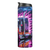 Neon Lightning Truck Storm Reflectie Thermosbeker (Geroteerd rechts)