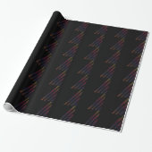 Neon Lights Cadeaupapier (Uitgerold)