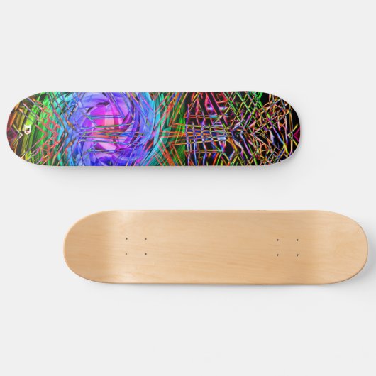 Neon Lights Dd Brand Persoonlijk Skateboard (Horizontaal)