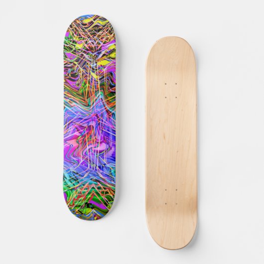 Neon Lights Dd Brand Skateboard (Voorkant)