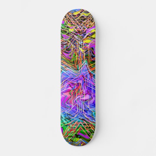 Neon Lights Dd Brand Skateboard (Voorkant)