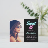 Neon Lights Foto Budget Sweet 16 Birthday Party (Staand voorkant)