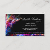 Neon Lights Grafische Designer Visitekaartjes d3 (Achterkant)