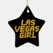 Neon Lights - Las Vegas Meisje Keramisch Ornament (Rechts)