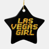 Neon Lights - Las Vegas Meisje Keramisch Ornament (Voorkant)