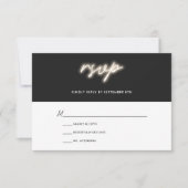 Neon Lights | Modern Wedding RSVP (Voorkant)