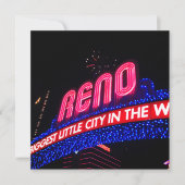 Neon Lights Reno Arch Foto Fabulous & Forty Kaart (Voorkant)