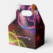 Neon Lights Spiralen Starbursts Kleurrijk Bedankdoosjes (Achterkant)