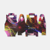 Neon Lights Spiralen Starbursts Kleurrijk Bedankdoosjes (Uitgevouwen)