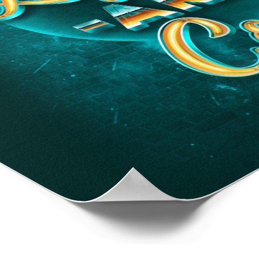 Neon Lights Square Poster (24x24) (Hoek)