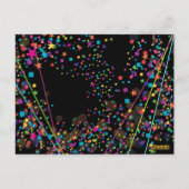 Neon Lights Sweet 16 Club Party Tafelnummer Kaart (Achterkant)