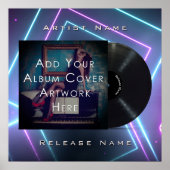  Neon Lights Vinyl Record Poster (Voorkant)