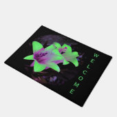 Neon Lilies Doormat Deurmat (Schuin)