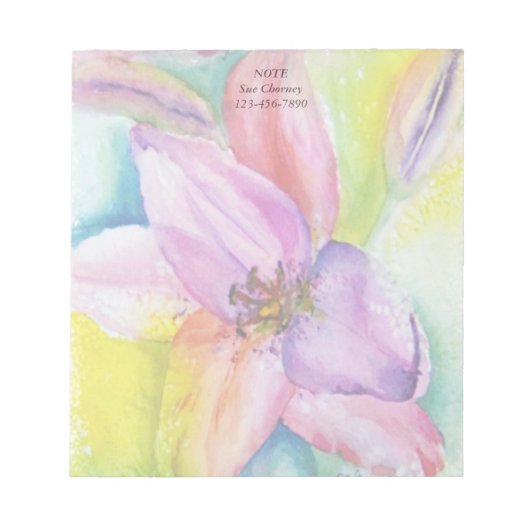 NEON LILY  NOTE PAD NOTITIEBLOK (Voorkant)