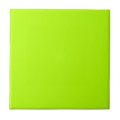 Neon Lime Effen Kleur | Klassiek | Elegant Tegeltje (Voorkant)