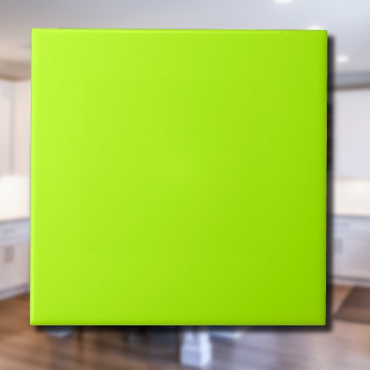 Neon Lime Effen Kleur | Klassiek | Elegant Tegeltje