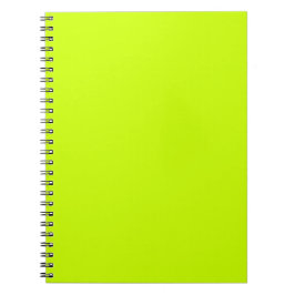 Neon Lime Effen Kleur Minimalistisch Notitieboek