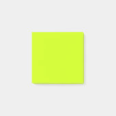 Neon Lime Effen Kleur Minimalistisch  Post-it® Notes (Voorkant)