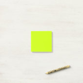 Neon Lime Effen Kleur Minimalistisch  Post-it® Notes (Op bureau)