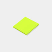 Neon Lime Effen Kleur Minimalistisch  Post-it® Notes (Schuin)