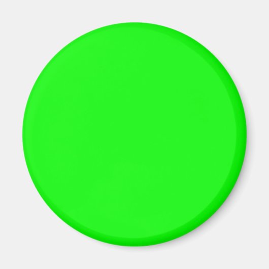 Neon Lime Green Achtergrond Magneet (Voorkant)