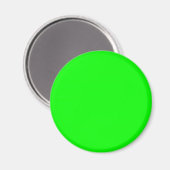 Neon Lime Green Achtergrond Magneet (Voorkant / Achterkant)