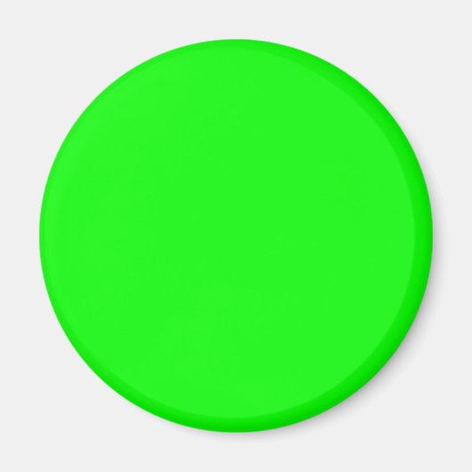 Neon Lime Green Achtergrond Magneet (Voorkant)