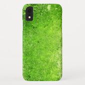 Neon Lime Green Weathered Grunge Metal Case-Mate iPhone Case (Achterkant)