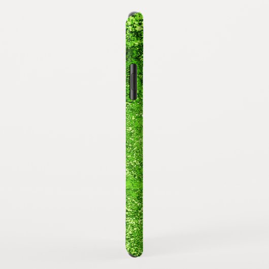 Neon Lime Green Weathered Grunge Metal Case-Mate iPhone Case (Achterkant/rechts)