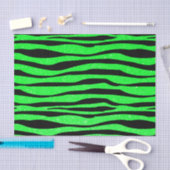 Neon Lime Green Zebra Animal Print Tissuepapier (Craft)