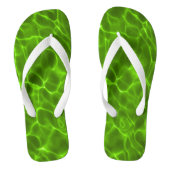 Neon Lime Green-zwempool Teenslippers (Voetbed)