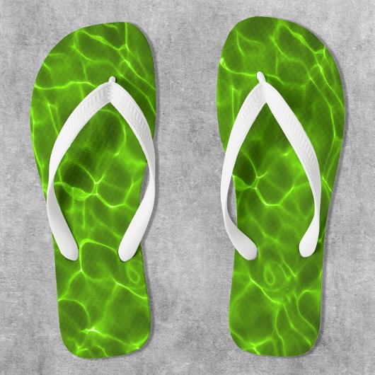 Neon Lime Green-zwempool Teenslippers