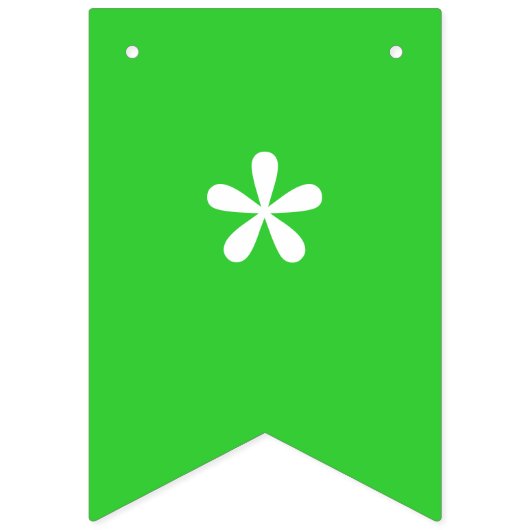 Neon Lime Groen Effen Kleur | Op Maat Vlaggetjes (Eerste vlag)