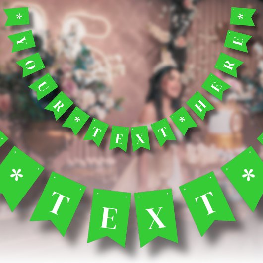 Neon Lime Groen Effen Kleur | Op Maat Vlaggetjes