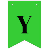 Neon Lime Groen Effen Kleur | Op Maat Vlaggetjes (Tweede vlag)