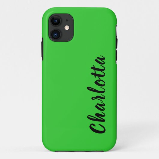 Neon Lime Groene Stevige Kleur | Aangepast aanpass Case-Mate iPhone Case (Achterkant)