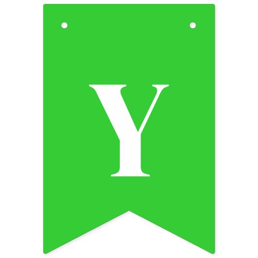 Neon Limegroen Effen Kleur | Op Maat Vlaggetjes (Tweede vlag)