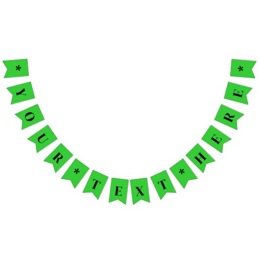 Neon Limegroene Effen Kleur | Op Maat Vlaggetjes (Alle)